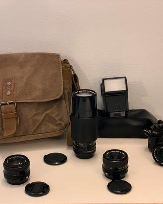 Corredo Canon A1 e lenti Fd
