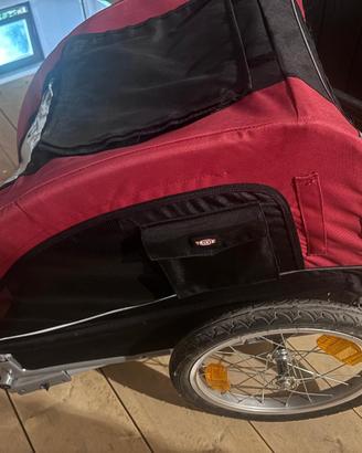 Rimorchio bici per cani