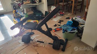 panca Decathlon + pesi
