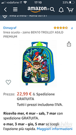 Zaino Ben 10 trolley