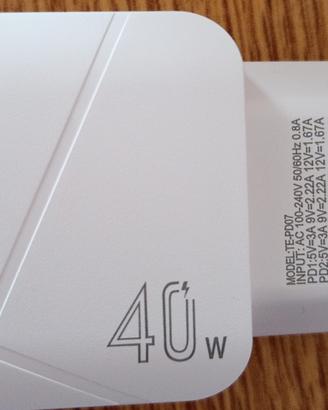 Caricabatterie da 40W Dual PD adattatore tipo C