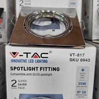 Portafaretti incasso orientabile quadrato cromato