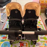 Passeggino gemellare Bugaboo Donkey color neutro