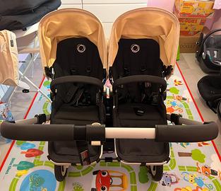 Passeggino gemellare Bugaboo Donkey color neutro