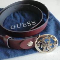 CINTURA GUESS MARRONE CON DOPPIA FIBBIA