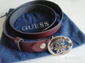 CINTURA GUESS MARRONE CON DOPPIA FIBBIA