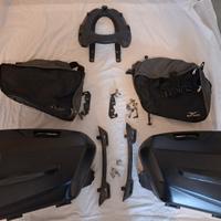 valigie laterali e staffa bauletto Moto Guzzi Brev