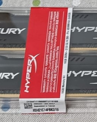 RAM DDR4 8gb x 2