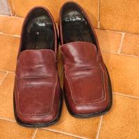 mocassini donna in cuoio