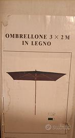 Ombrellone in legno 3x2