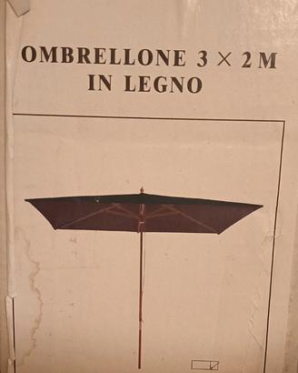Ombrellone in legno 3x2