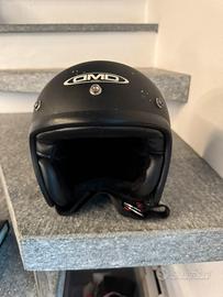 Casco Jet DMD Vintage Nero Opaco (Tg. M)