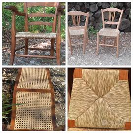 impagliatura sedie e costruzione sedie artigianale