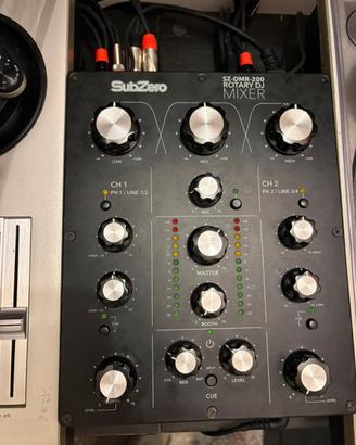 Mixer valvolare subzero 2 ch rotary dj