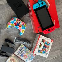 Nintendo switch + due giochi + un joystick