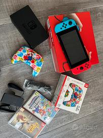 Nintendo switch + due giochi + un joystick