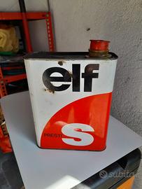 lattina olio Elf vintage 