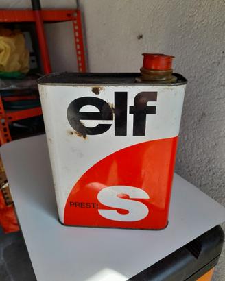 lattina olio Elf vintage 
