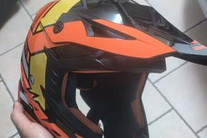 casco swap arancione e nero