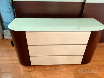 comó wenge e bianco opaco