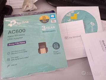 Adattatore  Nano Wi-Fi Bluetooth  tp-link AC600