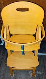 Seggiolone Pappa in Legno 