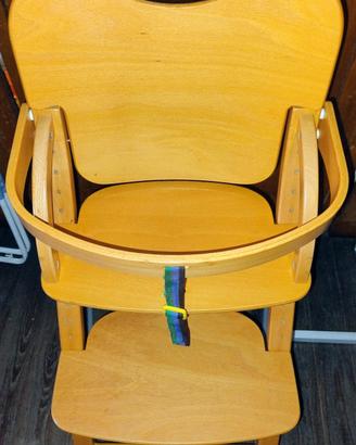 Seggiolone Pappa in Legno 