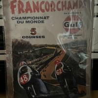 Moto Gulf Oil targa metallo vintage