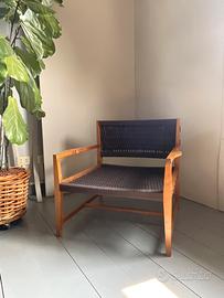 poltroncine in legno di noce