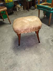 sgabello puff anni '50 vintage 