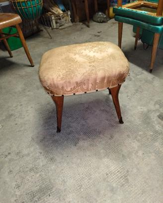 sgabello puff anni '50 vintage 