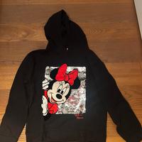 Felpa Minnie nera con cappuccio