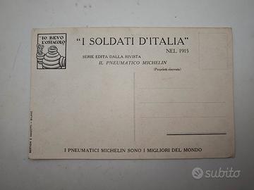 Cartolina Michelin I Soldati D'Italia 1915