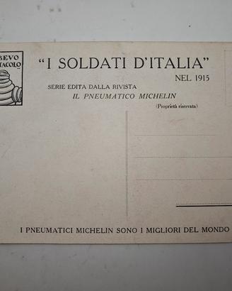 Cartolina Michelin I Soldati D'Italia 1915