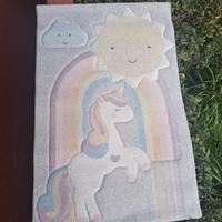 Tappeto stanza bimbi Fantasia Unicorno 100x150 cm 