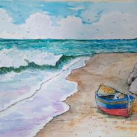 Acquerello "Golden drops"