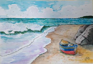 Acquerello "Golden drops"