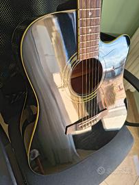 Chitarra acustica elettrificata Ibanez v70ce-bk