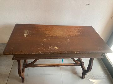 🪑 Tavolo antico a gambe a lira - stile Barocco 800