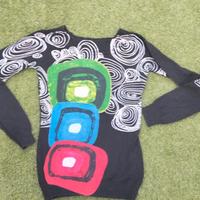 Maglia Desigual in maglina di cotone. Collo largo 