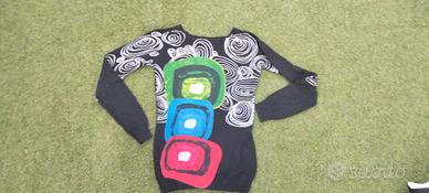 Maglia Desigual in maglina di cotone. Collo largo 