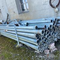 Tubi per irrigazione zincati 100/120mm con curve