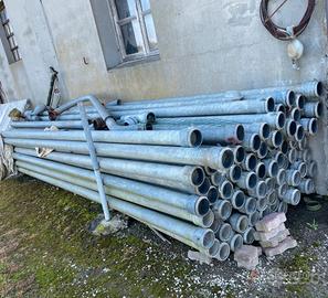 Tubi per irrigazione zincati 100/120mm con curve