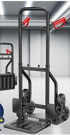 Carrello portapacchi per scale a 3 ruote