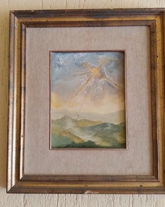 dipinto a mano a olio raggio di sole Vanna Gozzi 