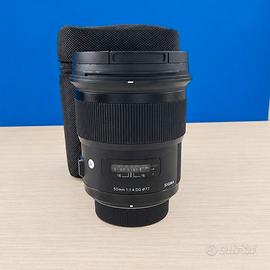 Sigma 50 F1.4 DG ART per Nikon F Usato