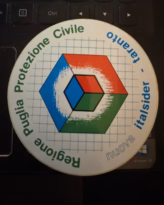 Adesivi NUOVA ITALSIDER Taranto&Prot.Civile -aa'80