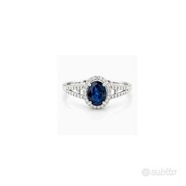 anello zaffiro e diamanti