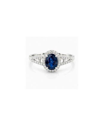 anello zaffiro e diamanti
