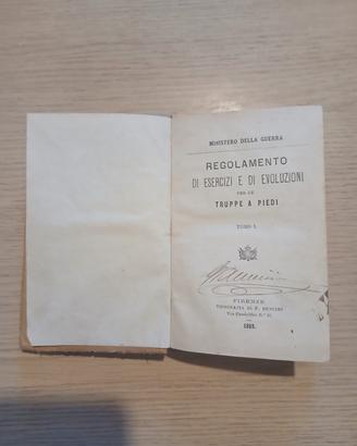 Librino Regolamento di esercizi e di evoluzioni pe